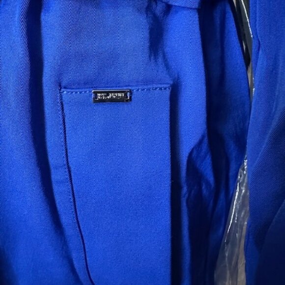 St. John Blue Nylon Coat Size Petite - Picture 4 of 14